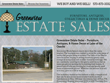 Tablet Screenshot of greenviewestatesales.com